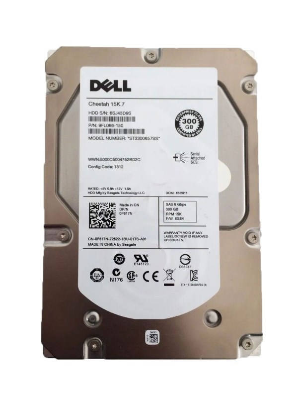 Жесткий диск Dell 9FL066-150 300Gb SAS 3,5" HDD 9FL066-008 - фото 35409