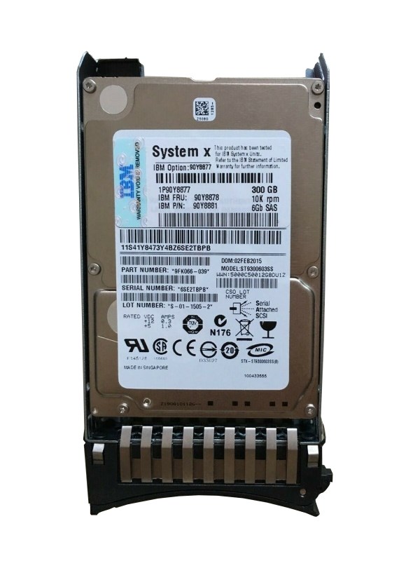 Жесткий диск IBM HDEBC03BAA51 300Gb 10000 SAS 2,5" HDD HDEBC03BAA51 - фото 35465