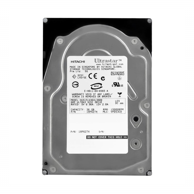 Жесткий диск Hitachi HUS151436VL3800 36Gb U320SCSI 3.5" HDD HUS151436VL3800 - фото 35511