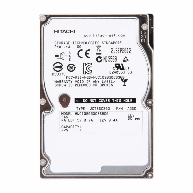 Жесткий диск Hitachi HUC109030CSS600 300Gb SAS 2,5" HDD HUC109030CSS600 - фото 35557