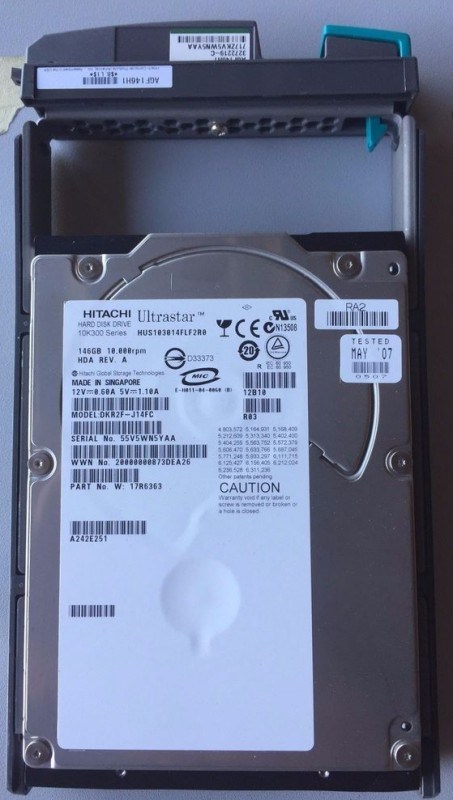 Жесткий диск Hitachi DF-F700-AGF146 146Gb Fibre Channel 3,5" HDD DF-F700-AGF146 - фото 35669