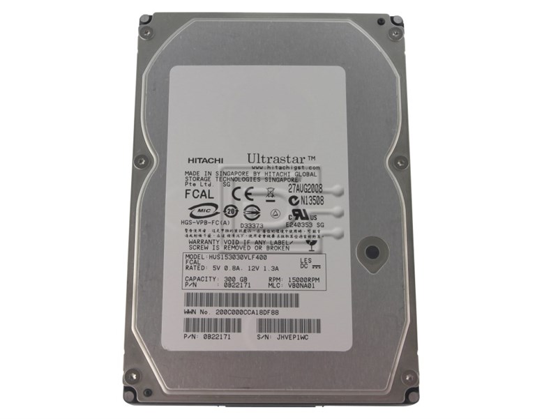 Жесткий диск Hitachi HUS153030VLF400 300Gb 15000 Fibre Channel 3,5" HDD HUS153030VLF400 - фото 35676