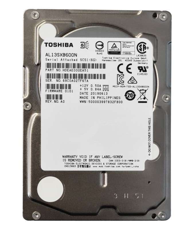 Жесткий диск Toshiba AL13SXB600N 600Gb 15000 SAS 2,5" HDD AL13SXB600N - фото 35730