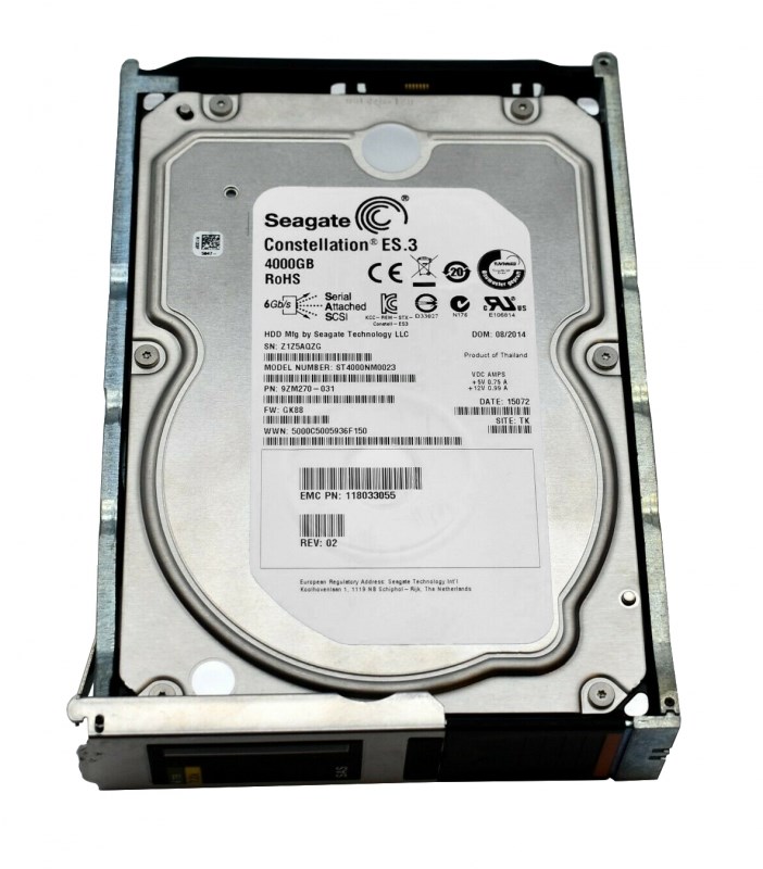 Жесткий диск EMC 118033055 4Tb 7200 Fibre Channel 3,5" HDD 118033055 - фото 35888