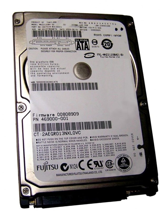 Жесткий диск Fujitsu MHZ2120BH 120Gb 5400 SATAII 2,5" HDD MHZ2120BH - фото 35922