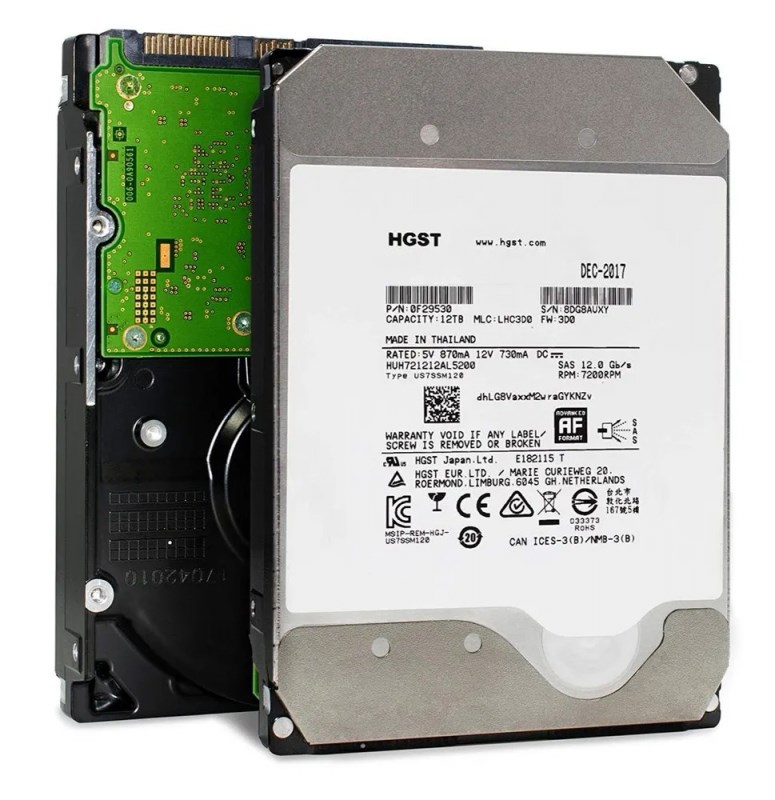 Жесткий диск HGST HUH721212AL5205 12Tb 7200 SAS 3,5" HDD HUH721212AL5205 - фото 36011