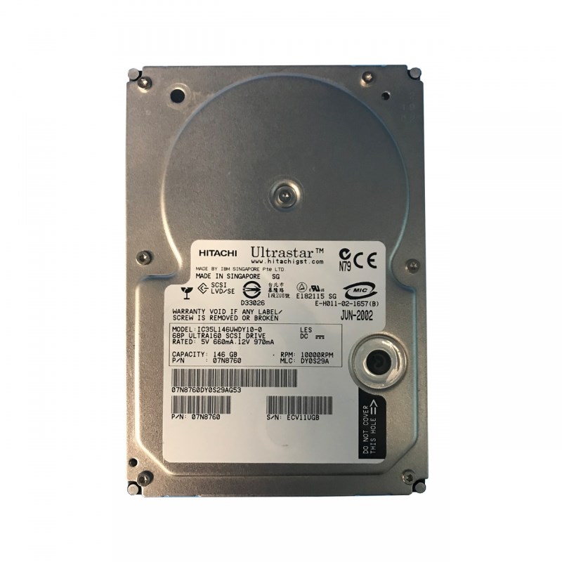Жесткий диск IBM 07N8760 146Gb U320SCSI 3.5" HDD 07N8760 - фото 36259