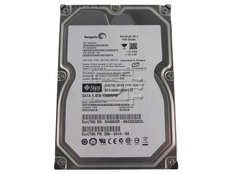 Жесткий диск Sun 390-0414 1Tb SATAII 3,5" HDD 390-0414 - фото 36606