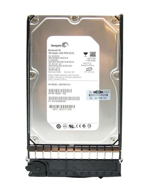 Жесткий диск HP 397377-006 750Gb SATAII 3,5" HDD 397377-006 - фото 36732