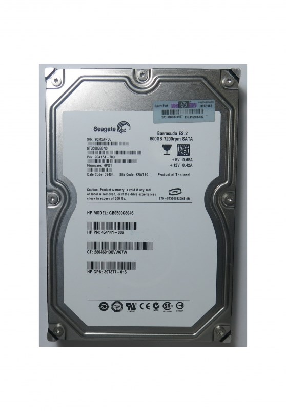 Жесткий диск HP 397377-015 500Gb SATAIII 3,5" HDD 397377-015 - фото 36760