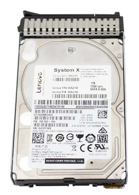 Жесткий диск Lenovo 00AJ145 1Tb 7200 SATAIII 2,5" HDD 00AJ145 - фото 36953