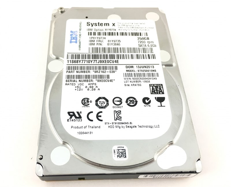 Жесткий диск IBM 81Y9735 300Gb SATAII 2,5" HDD 81Y9735 - фото 37023