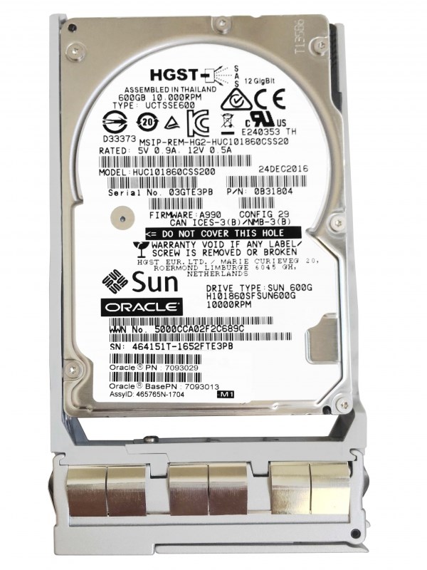 Жесткий диск Sun H101860SFSUN600G 600Gb 10520 SAS 3.5" HDD H101860SFSUN600G - фото 37096