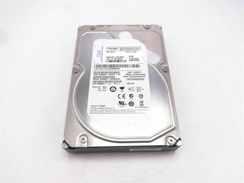 Жесткий диск IBM 90Y8597 2Tb 7200 SAS 3,5" HDD 90Y8597 - фото 37533