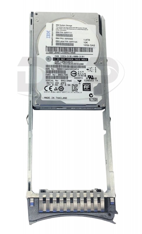 Жесткий диск IBM 00RY160 1,8Tb 10000 SAS 2,5" HDD 00RY160 - фото 37550