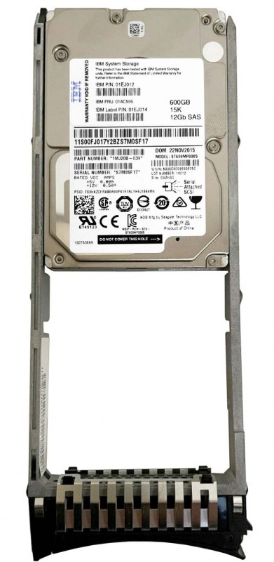 Жесткий диск IBM 01EJ014 600Gb 15000 SAS 2,5" HDD 01EJ014 - фото 37615