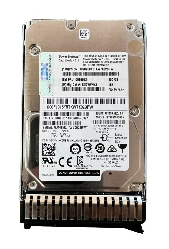 Жесткий диск IBM 00E9909 300Gb 15000 SAS 2,5" HDD 00E9909 - фото 37659