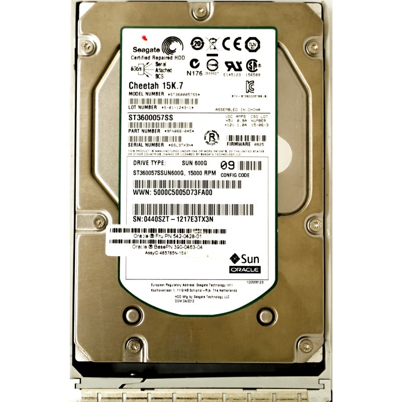 Жесткий диск Sun 542-0428-01 600Gb SAS 3,5" HDD 542-0428-01 - фото 38005