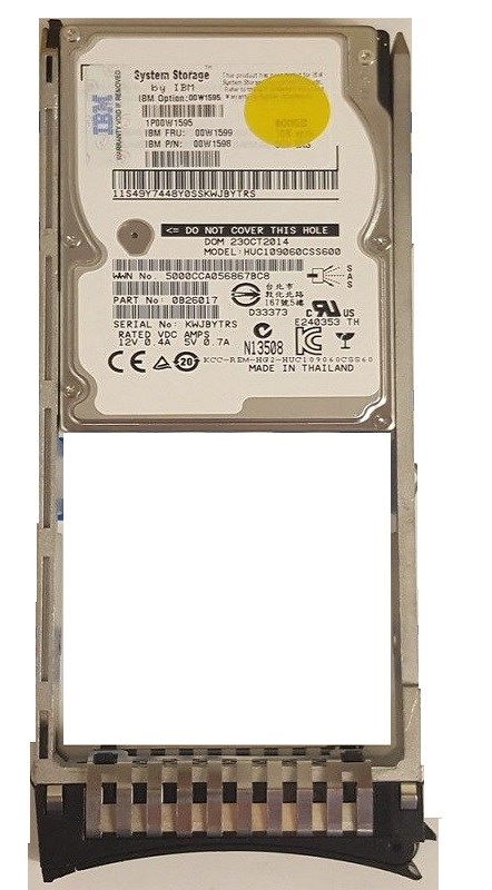 Жесткий диск IBM 00W1599 600Gb SAS 2,5" HDD 00W1599 - фото 38201