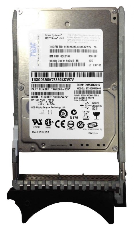 Жесткий диск IBM 74Y9268 300Gb SAS 2,5" HDD 74Y9268 - фото 38343