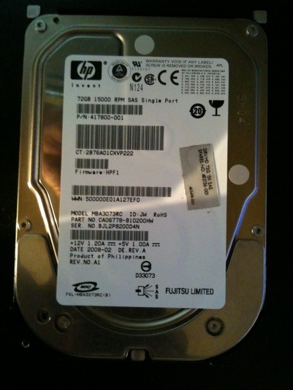 Жесткий диск HP 483498-001 146Gb SAS 3,5" HDD 483498-001 - фото 38583