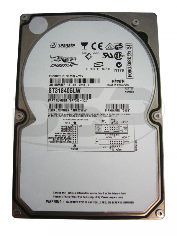 Жесткий диск Seagate 9P7002 18,4Gb 10000 U160SCSI 3.5" HDD 9P7002 - фото 39750