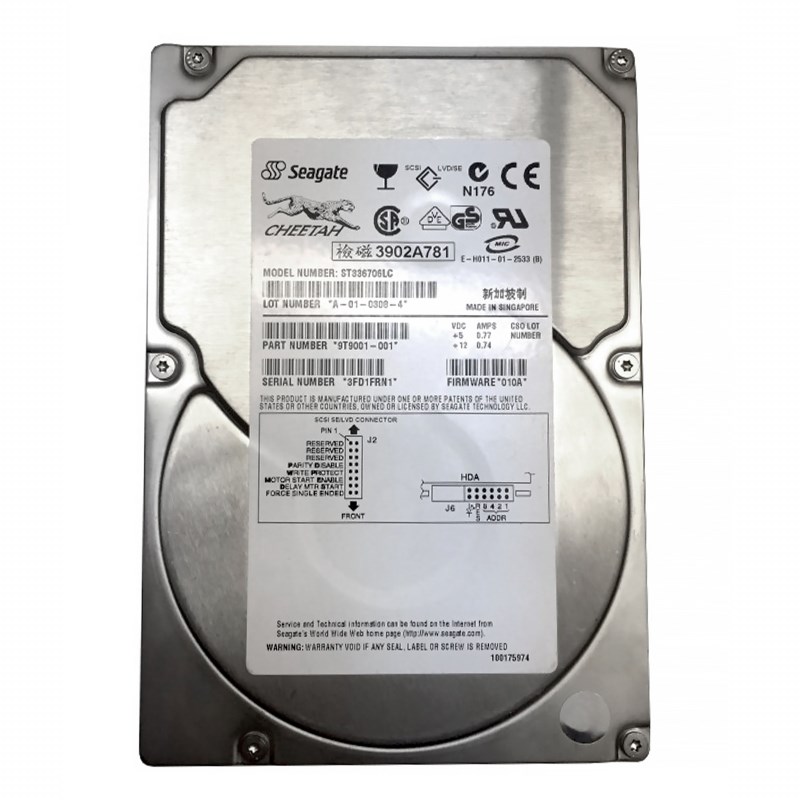 Жесткий диск Seagate 9T9001 36,7Gb U160SCSI 3.5" HDD 9T9001 - фото 39848