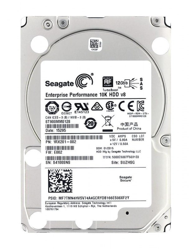 Жесткий диск Seagate 1RX201 900Gb 10000 SAS 2,5" HDD 1RX201 - фото 39945