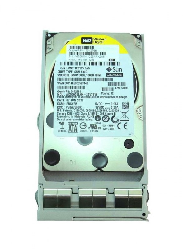 Жесткий диск Oracle WD5000BLHX-29V7BV0 500Gb 10000 SATAIII 2,5" HDD WD5000BLHX-29V7BV0 - фото 40133