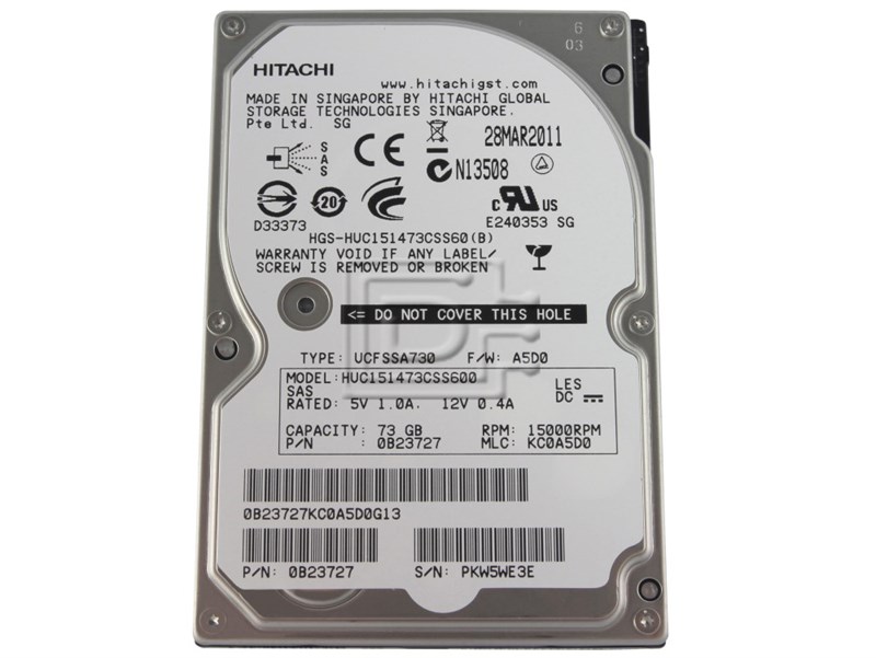 Жесткий диск Hitachi HUC151473CSS600 73Gb SAS 2,5" HDD HUC151473CSS600 - фото 40303