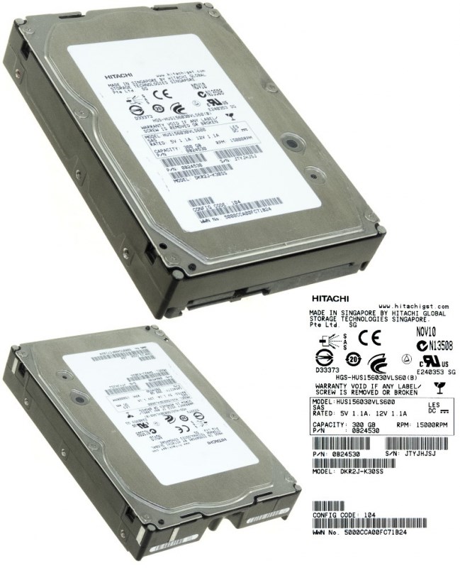 Жесткий диск Hitachi 0B24530 300Gb SAS 3,5" HDD 0B24530 - фото 40327