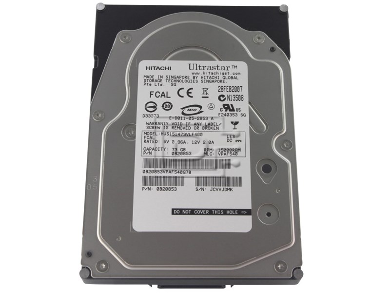 Жесткий диск Hitachi HUS151473VLF400 73Gb 15000 Fibre Channel 3,5" HDD HUS151473VLF400 - фото 40348