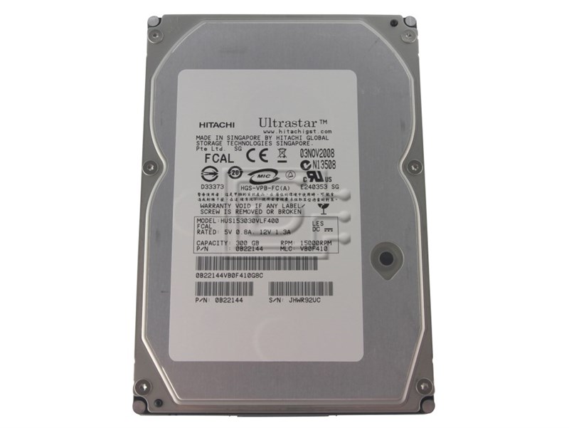 Жесткий диск Hitachi 0B22144 300Gb 15000 Fibre Channel 3,5" HDD 0B22144 - фото 40394