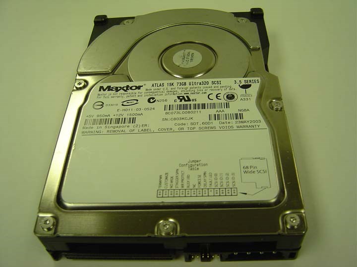 Жесткий диск Maxtor 8C073L0 73Gb U320SCSI 3.5" HDD 8C073L0 - фото 40539