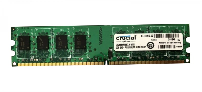 Оперативная память Crucial CT25664AA667.M16FH DDRII 2GB CT25664AA667.M16FH - фото 41109