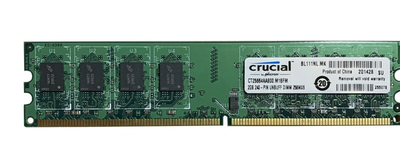 Оперативная память Crucial CT25664AA800.M16FM DDRII 2GB CT25664AA800.M16FM - фото 41111