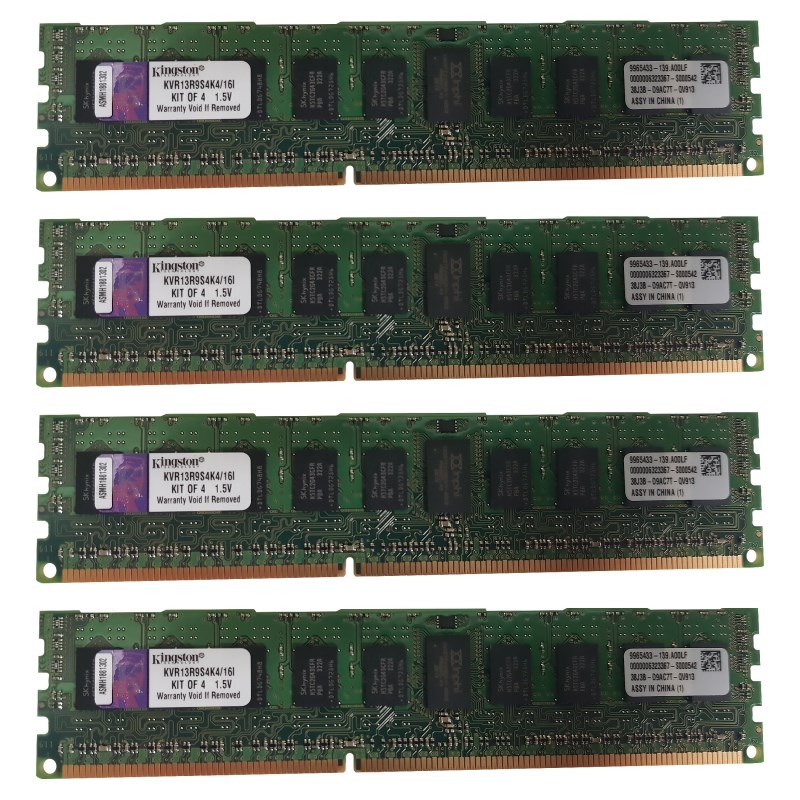 Оперативная память Kingston KVR13R9S4K4/16I DDRIII 16GB KVR13R9S4K4/16I - фото 41138