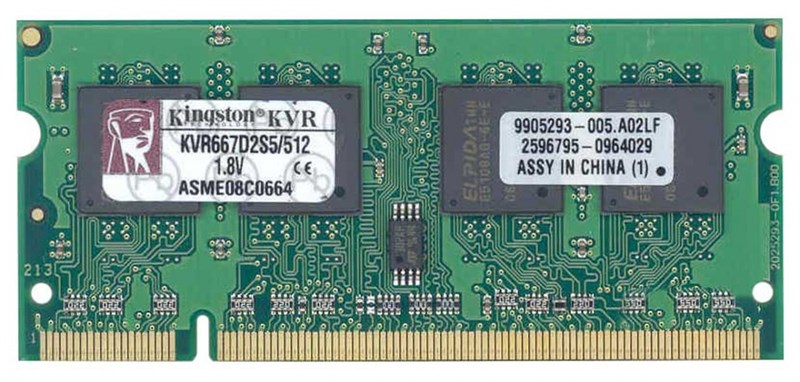 Оперативная память Kingston KVR667D2S5/512 DDRII 512Mb KVR667D2S5/512 - фото 41343