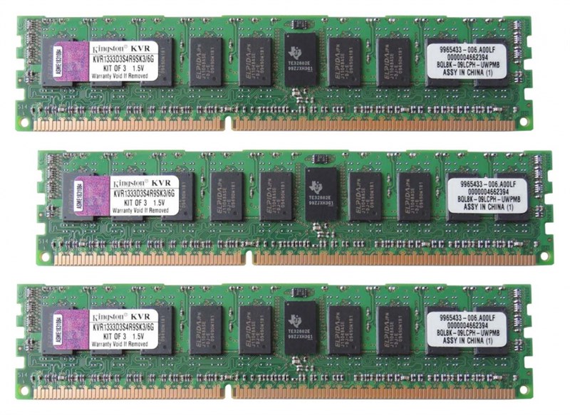 Оперативная память Kingston KVR1333D3S4R9SK3/6G DDRIII 6Gb KVR1333D3S4R9SK3/6G - фото 41593