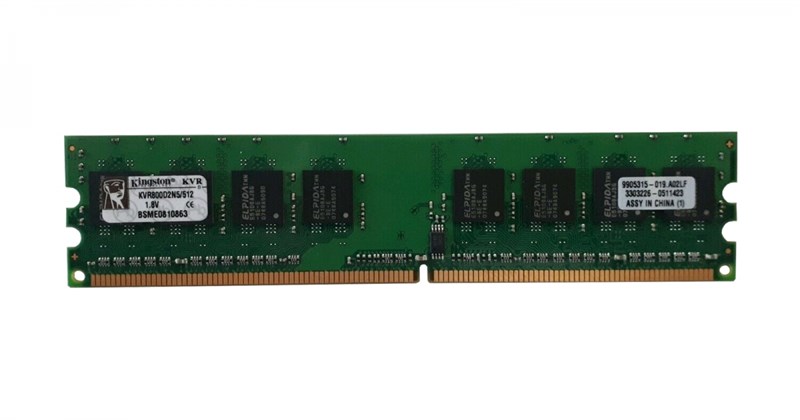 Оперативная память Kingston KVR800D2N5/512 DDRII 512Mb KVR800D2N5/512 - фото 41764