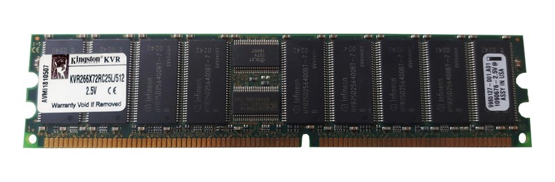 Оперативная память Kingston KVR266X72RC25L/512 DDR 512Mb KVR266X72RC25L/512 - фото 41892