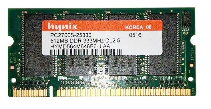 Оперативная память Hynix HYMD564M646B6-J DDR 512Mb HYMD564M646B6-J - фото 42029