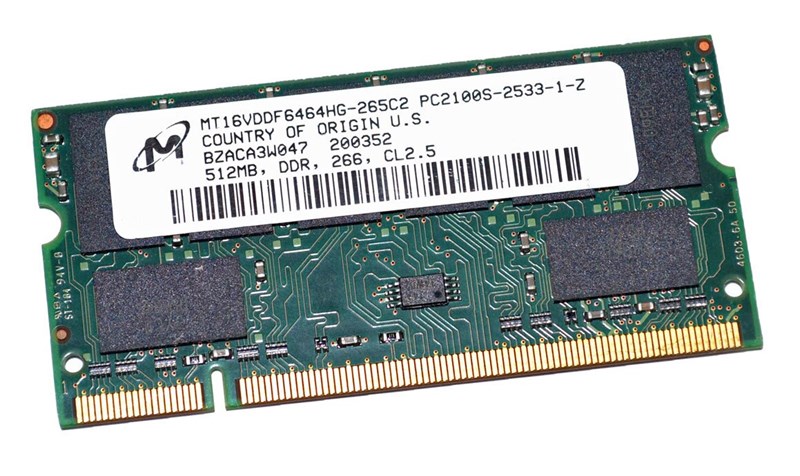 Оперативная память Micron MT16VDDF6464HG-265C2 DDR 512Mb MT16VDDF6464HG-265C2 - фото 42043