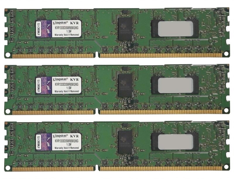 Оперативная память Kingston KVR1333D3S8R9SK3/6G DDRIII 6Gb KVR1333D3S8R9SK3/6G - фото 42431