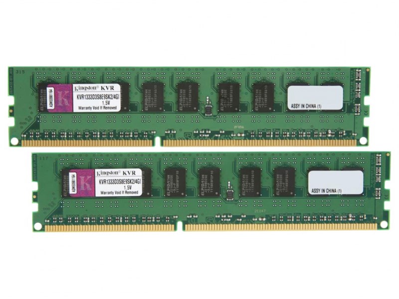 Оперативная память Kingston KVR1333D3S8E9SK2/4GI DDRIII 4Gb KVR1333D3S8E9SK2/4GI - фото 42436