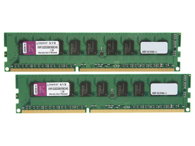 Оперативная память Kingston KVR1333D3S8E9SK2/4G DDRIII 4Gb KVR1333D3S8E9SK2/4G - фото 42437