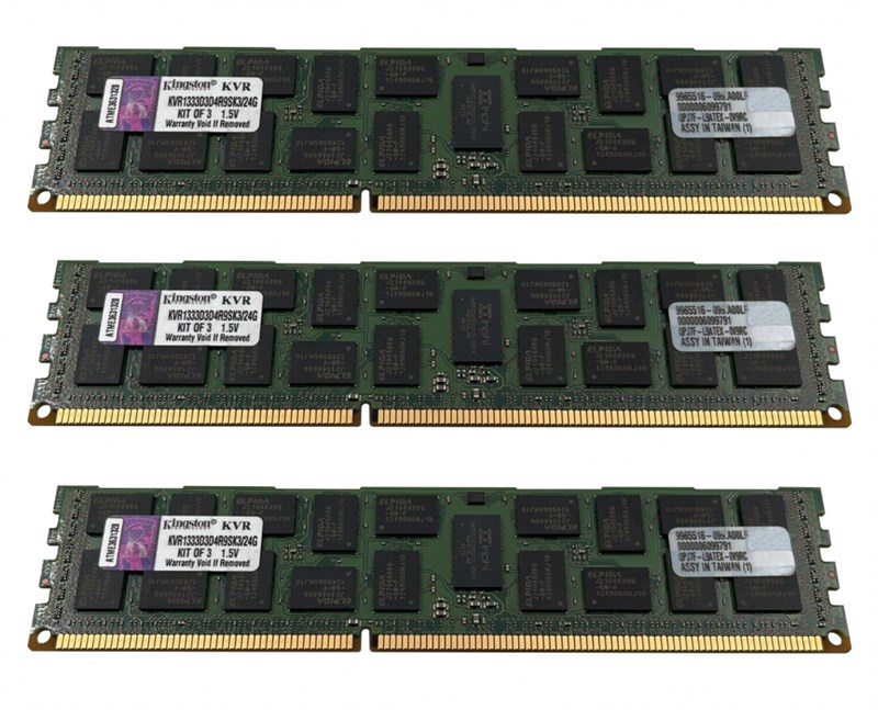 Оперативная память Kingston KVR1333D3D4R9SK3/24G DDRIII 24Gb KVR1333D3D4R9SK3/24G - фото 42459