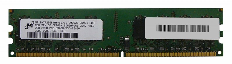 Оперативная память Micron MT16HTF25664AY-667E1 DDRII 2Gb MT16HTF25664AY-667E1 - фото 42725