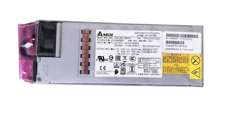 Резервный Блок питания Oracle AWF-2DC-1200W-T 1200W AWF-2DC-1200W-T - фото 47395