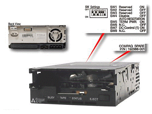 CPQ 192988-001 50/100-GB AIT LIBRARY Rdy 192988-001 - фото 6991